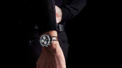 Speedmaster 38 38 mm, steel on alligator