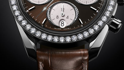 Speedmaster 38 38 mm, steel on alligator
