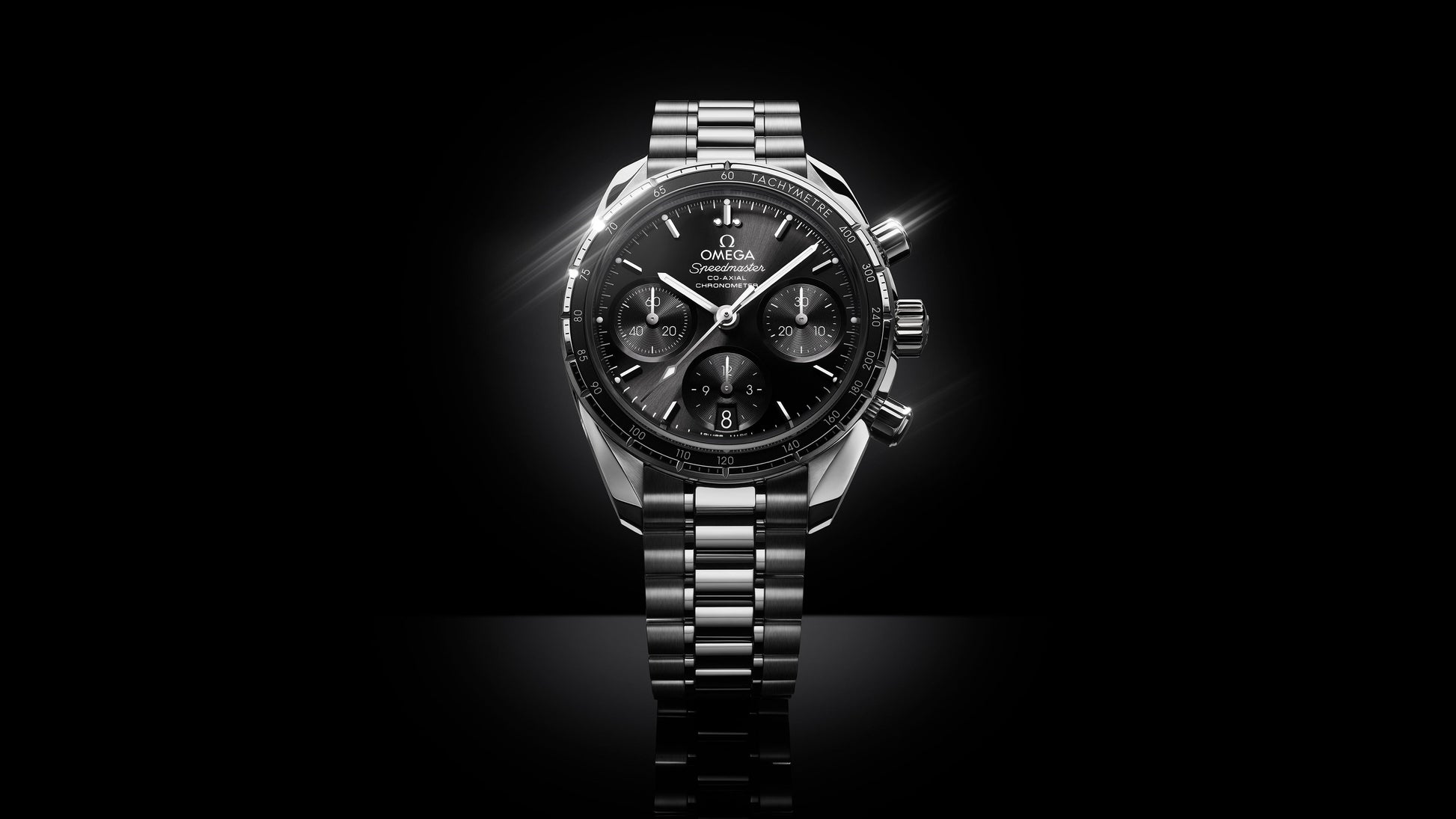 Speedmaster 38 38 mm, steel on steel
