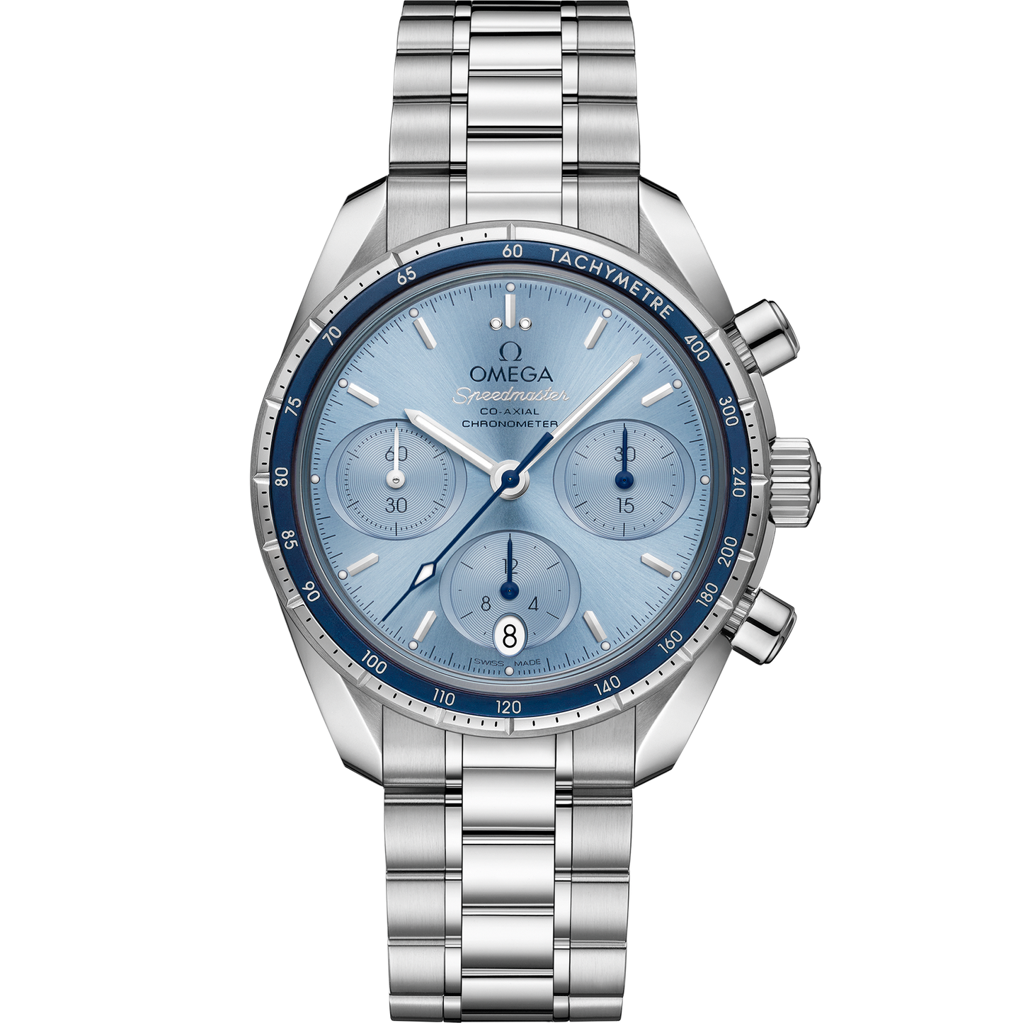 Speedmaster 38 38 mm, steel on steel