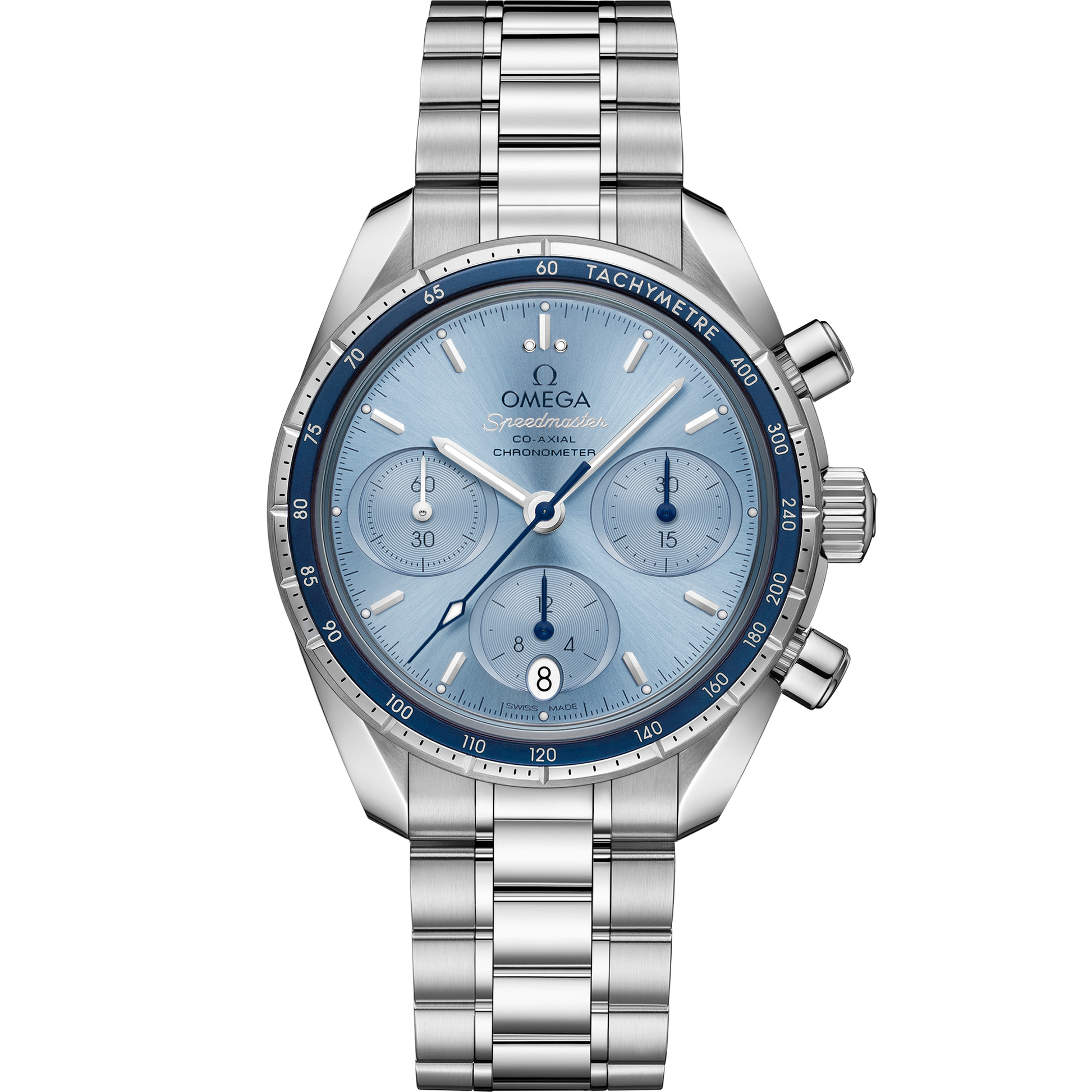 Speedmaster 38 38 mm, steel on steel