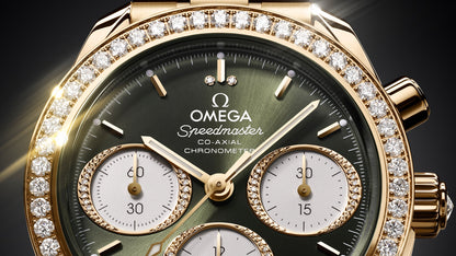 Speedmaster 38 38 mm, Moonshine™ gold on Moonshine™ gold