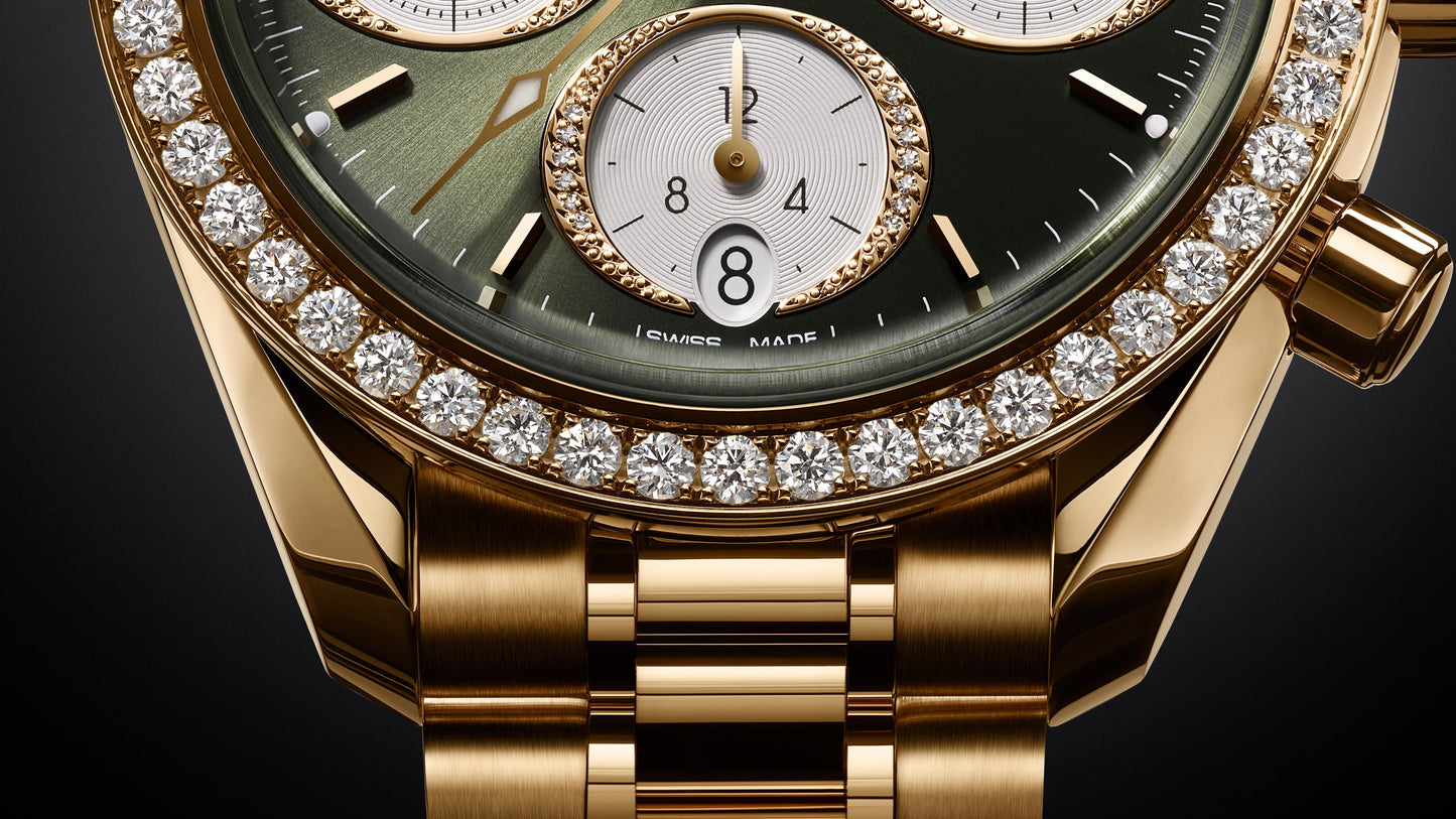 Speedmaster 38 38 mm, Moonshine™ gold on Moonshine™ gold