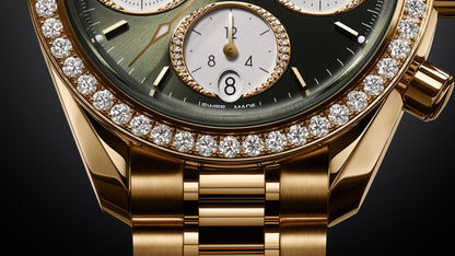 Speedmaster 38 38 mm, Moonshine™ gold on Moonshine™ gold