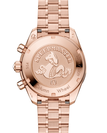 Speedmaster 38 38 mm, Sedna™ gold on Sedna™ gold