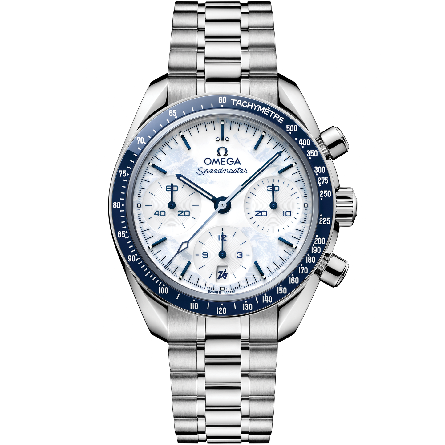 Speedmaster 38 38 mm, steel on steel