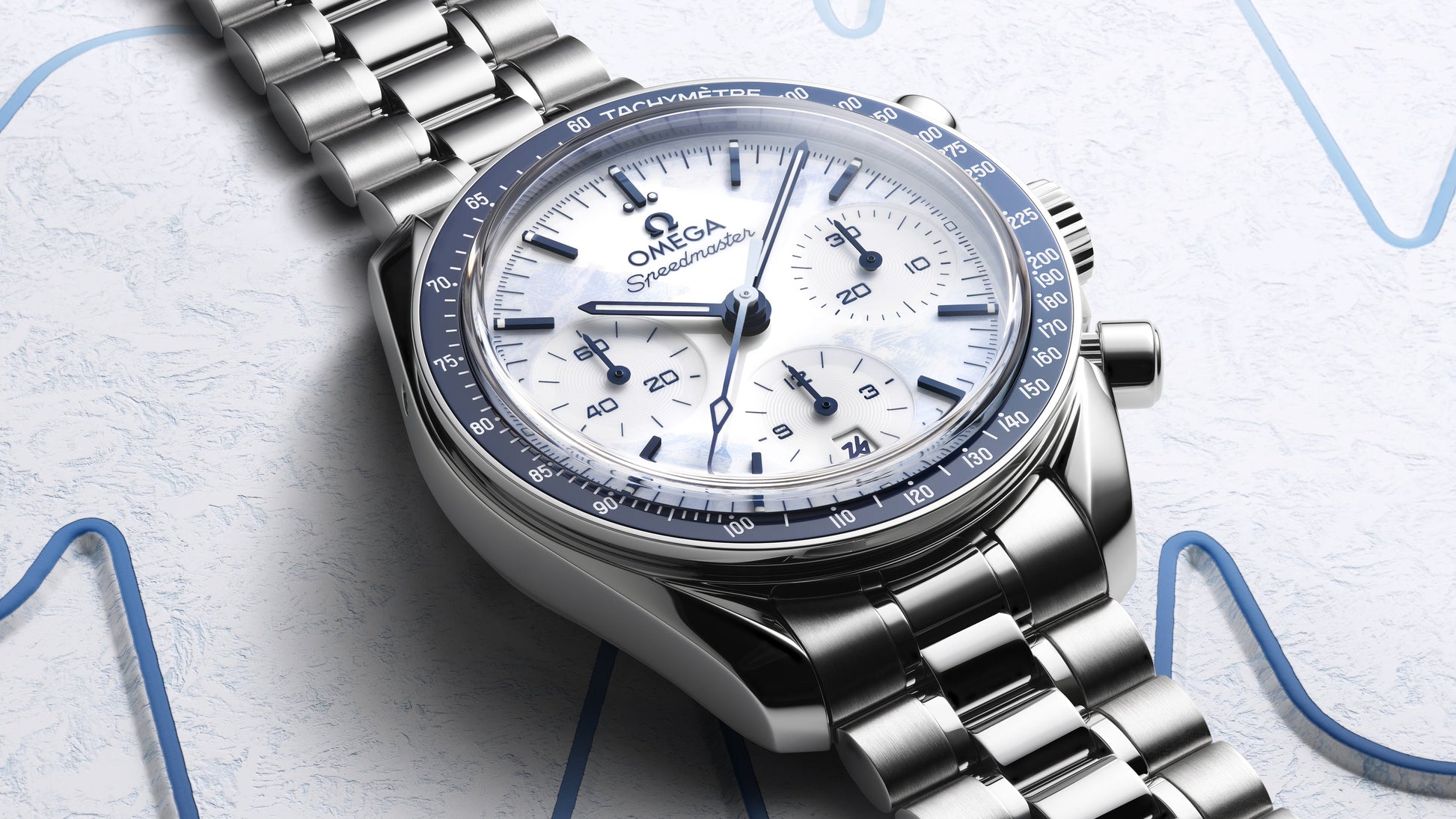 Speedmaster 38 38 mm, steel on steel