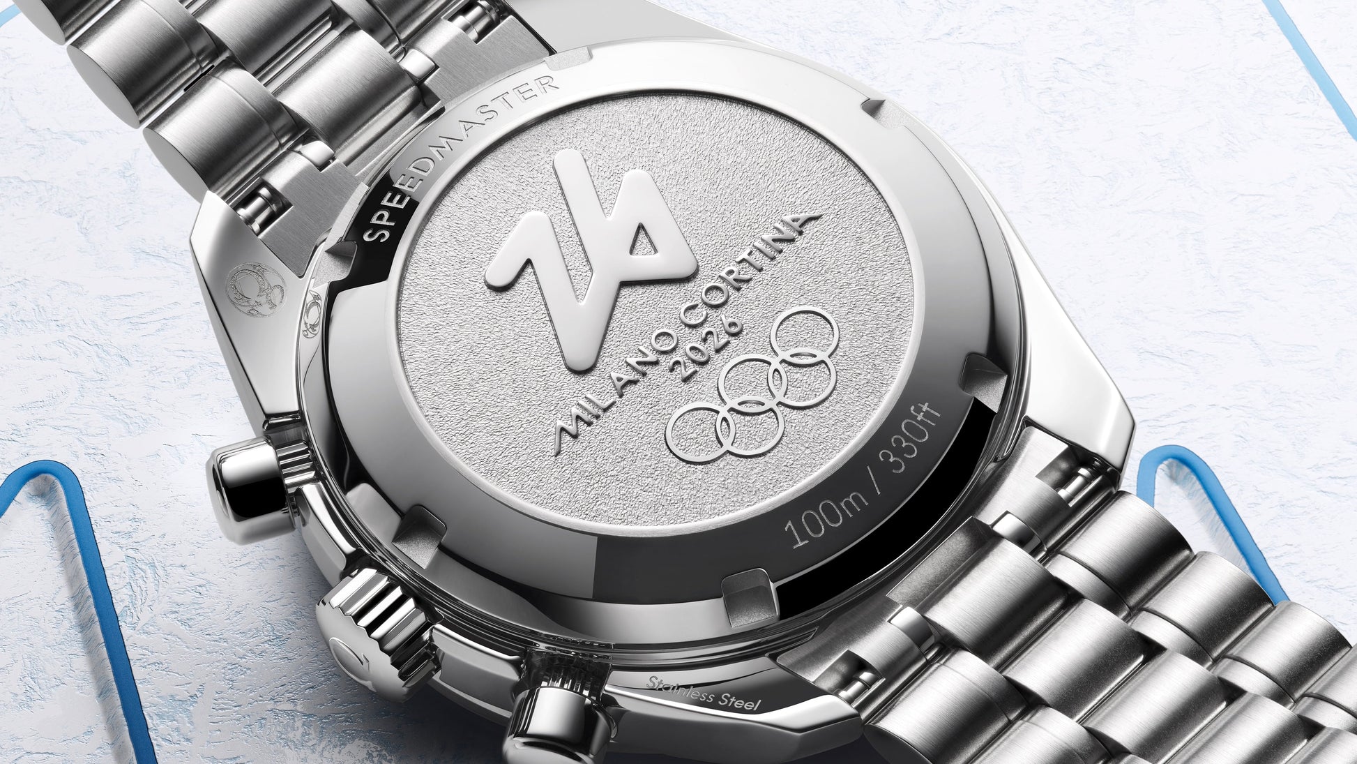 Speedmaster 38 38 mm, steel on steel