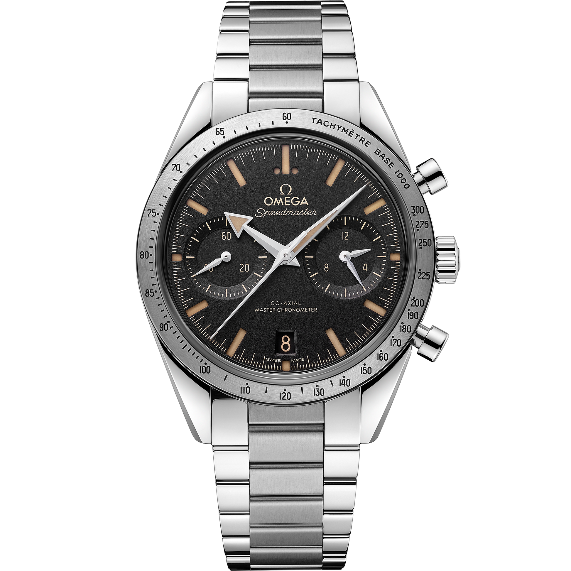 Speedmaster '57 40.5 mm, steel on steel