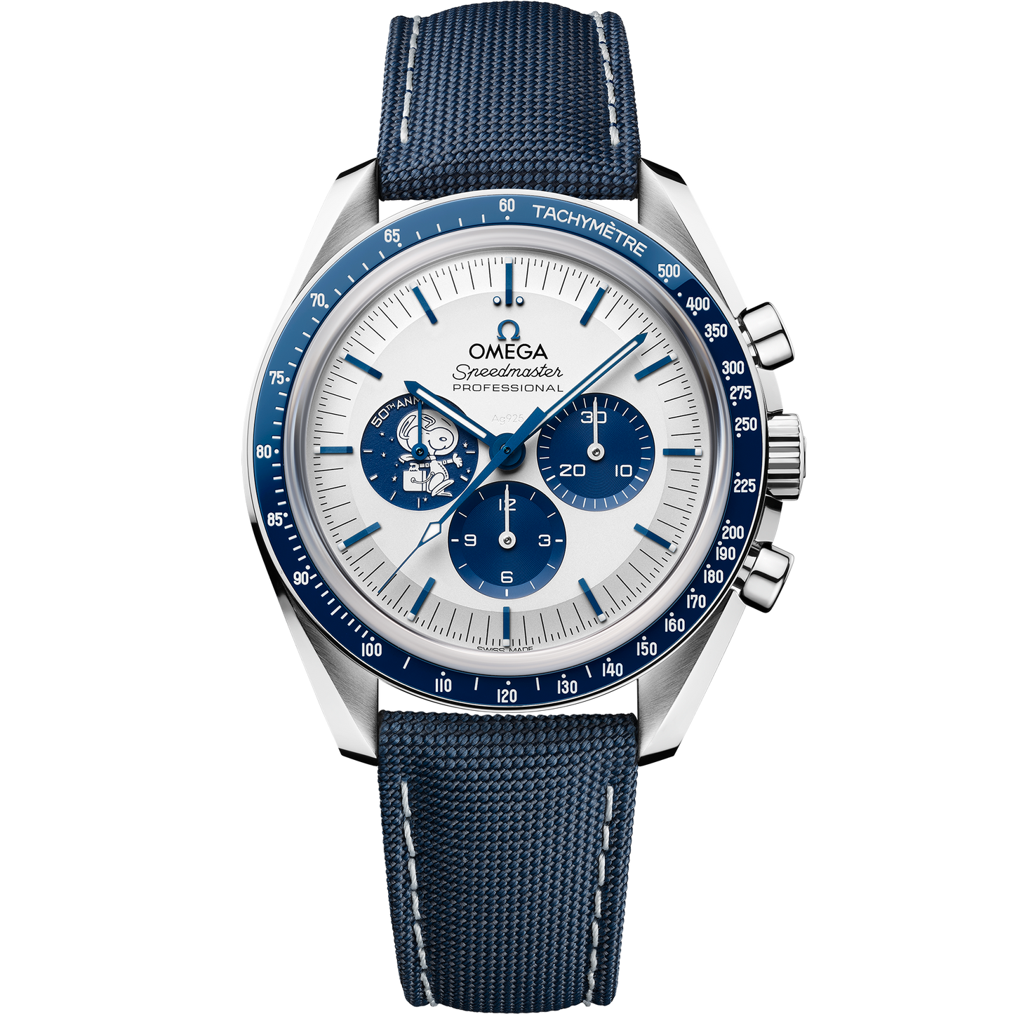 Speedmaster Anniversary Series 42 mm, steel on coated nylon fabric strap