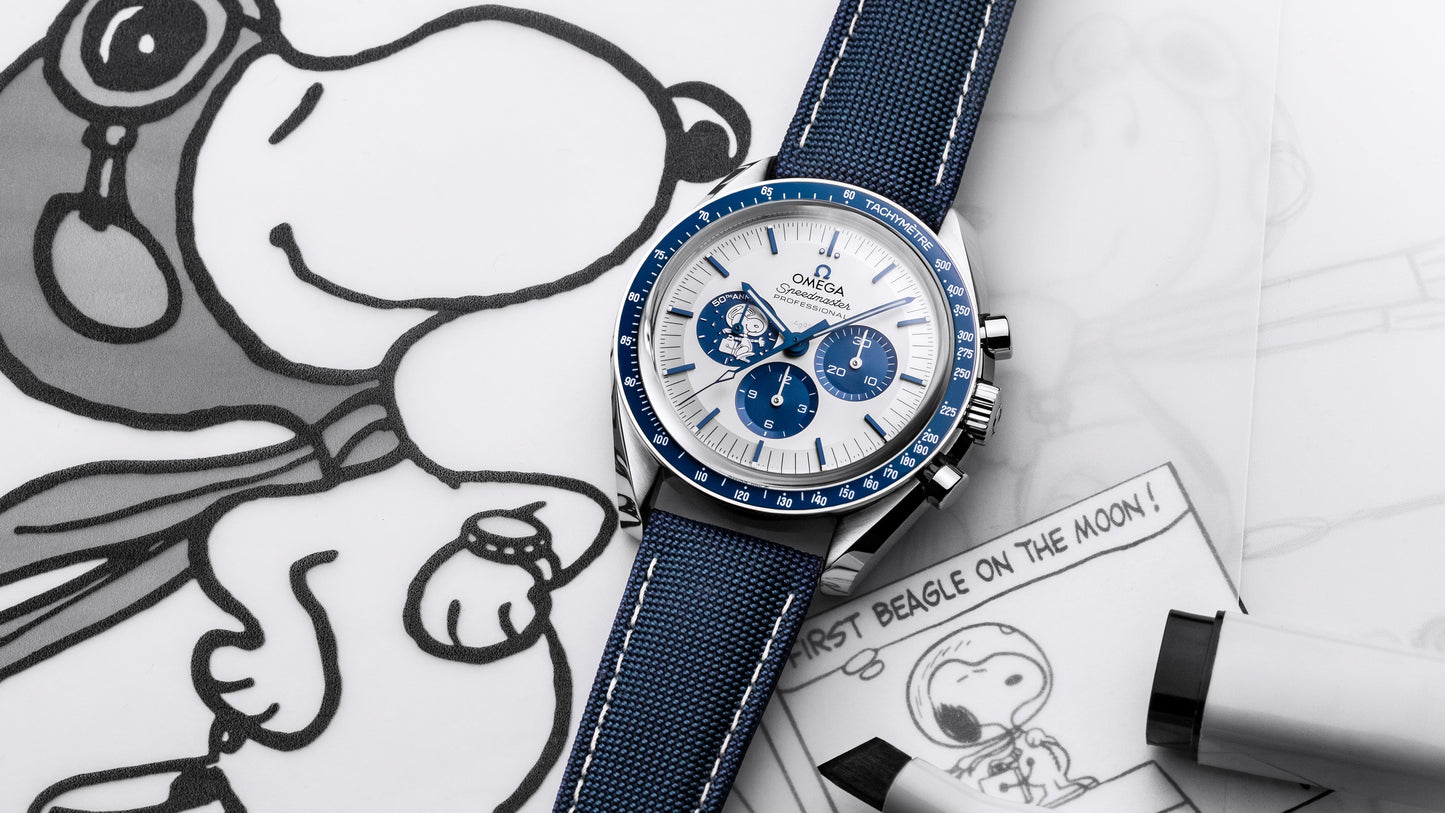 Speedmaster Anniversary Series 42 mm, steel on coated nylon fabric strap
