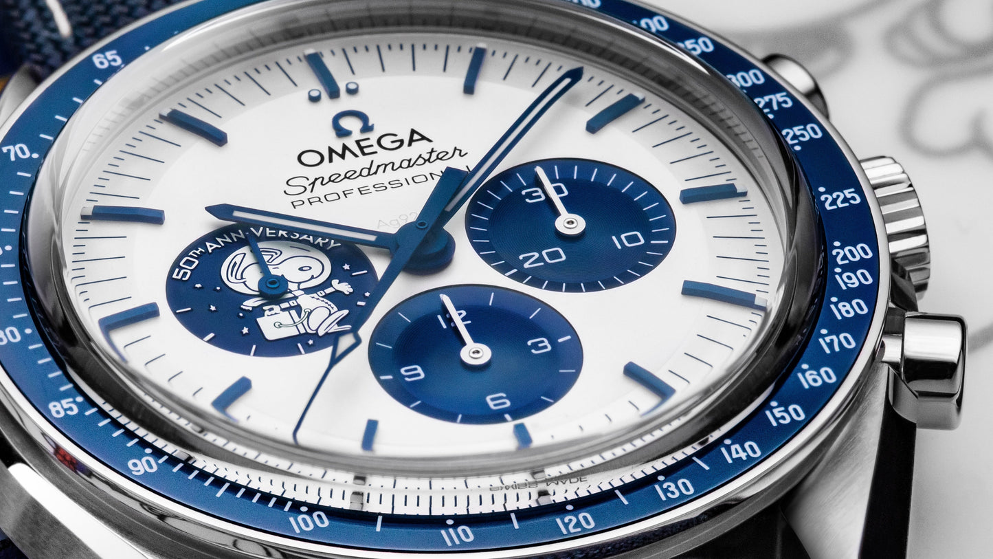Speedmaster Anniversary Series 42 mm, steel on coated nylon fabric strap
