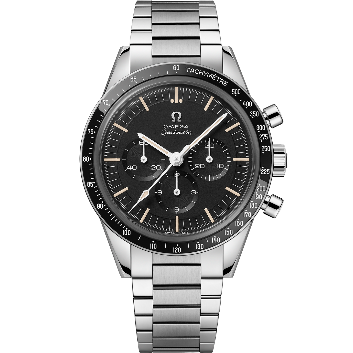 Speedmaster Calibre 321 39.7 mm, steel on steel