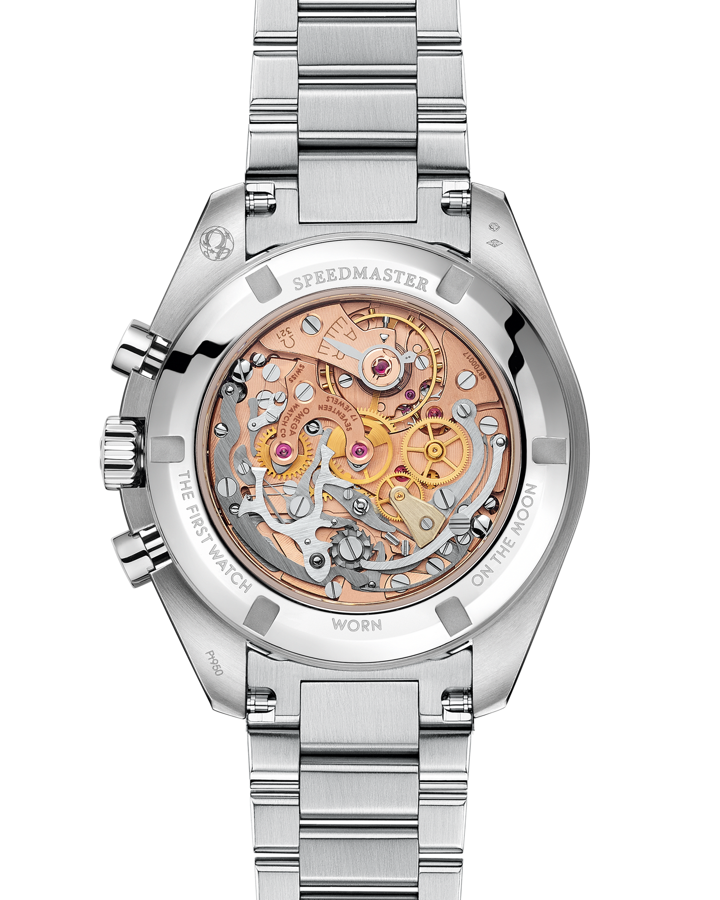 Speedmaster Calibre 321 42 mm, platinum on platinum