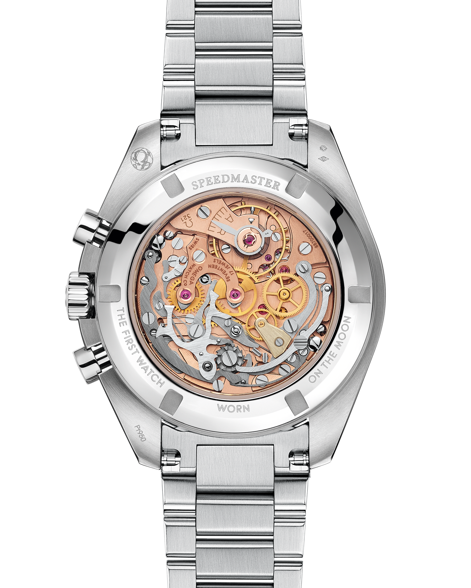 Speedmaster Calibre 321 42 mm, platinum on platinum