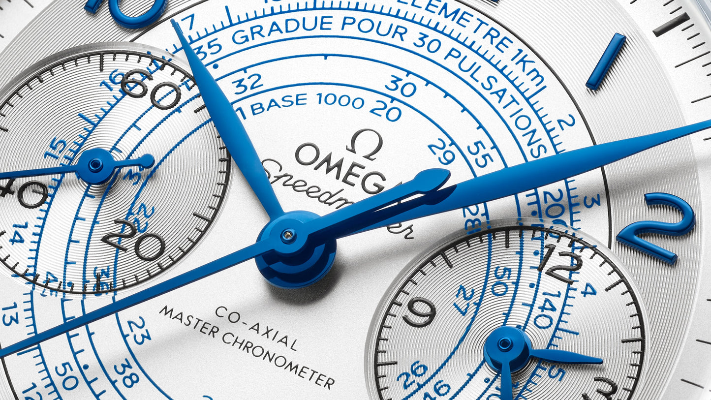 Speedmaster Chronoscope 43 mm, steel on steel