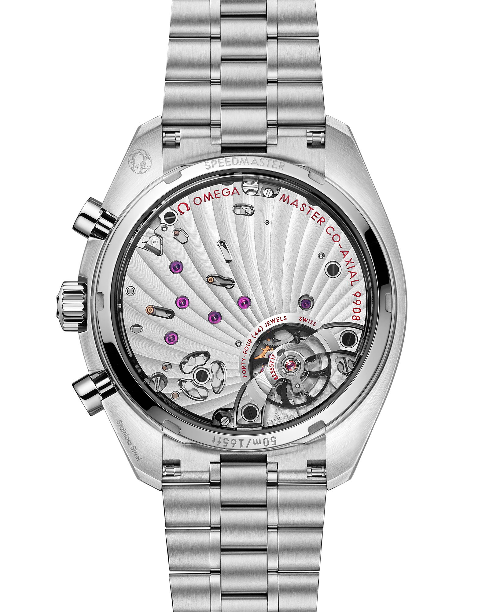 Speedmaster Chronoscope 43 mm, steel on steel