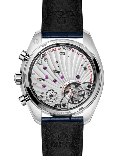 Speedmaster Chronoscope 43 mm, steel on leather strap