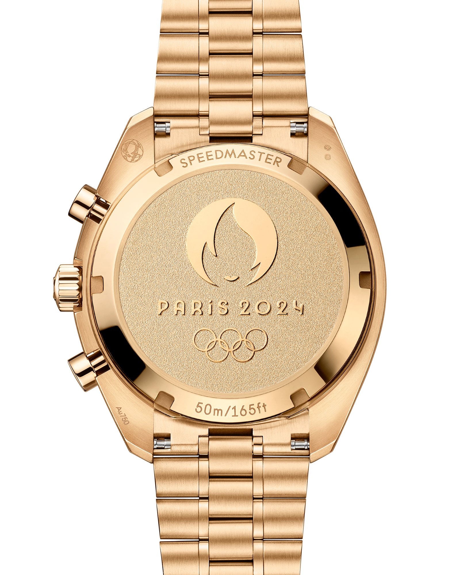 Speedmaster Chronoscope 43 mm, Moonshine™ gold on Moonshine™ gold