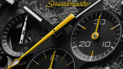Speedmaster Dark Side of the Moon 44.25 mm, black ceramic on rubber strap