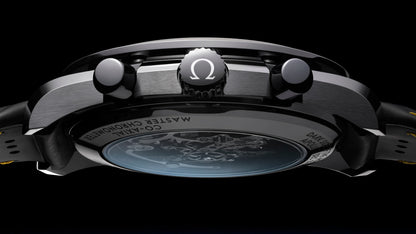 Speedmaster Dark Side of the Moon 44.25 mm, black ceramic on rubber strap