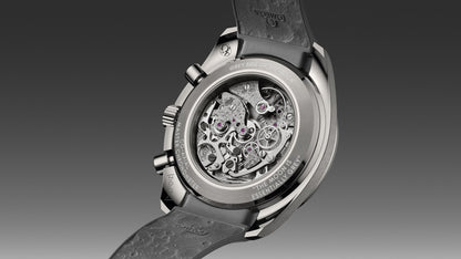 Speedmaster Dark Side of the Moon 44.25 mm, grey ceramic on rubber strap