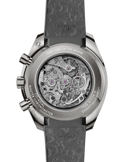 Speedmaster Dark Side of the Moon 44.25 mm, grey ceramic on rubber strap
