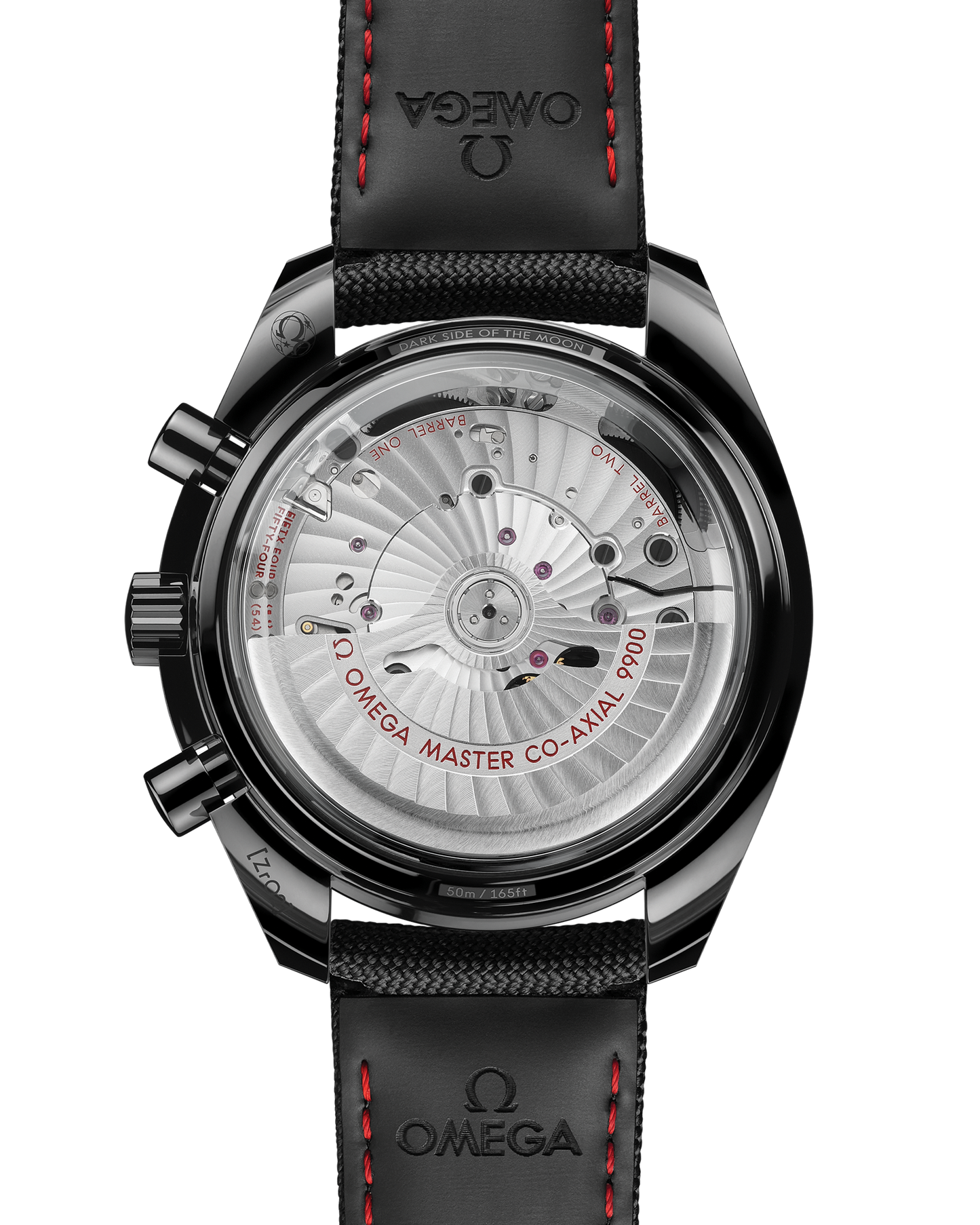 Speedmaster Dark Side of the Moon 44.25 mm, black ceramic on coated nylon fabric strap