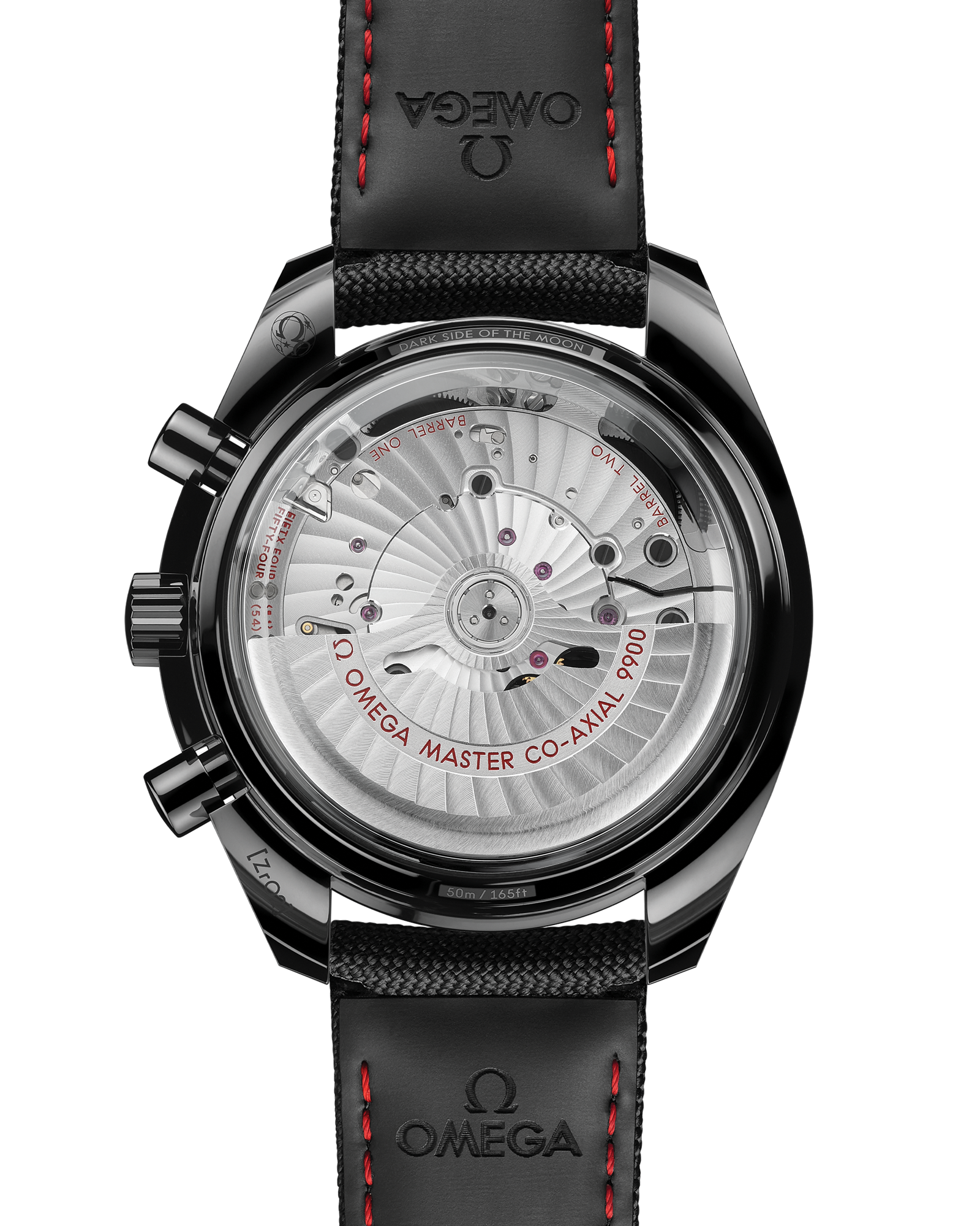 Speedmaster Dark Side of the Moon 44.25 mm, black ceramic on coated nylon fabric strap