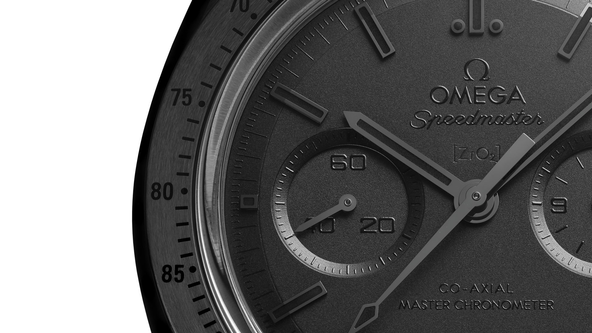 Speedmaster Dark Side of the Moon 44.25 mm, black ceramic on coated nylon fabric strap