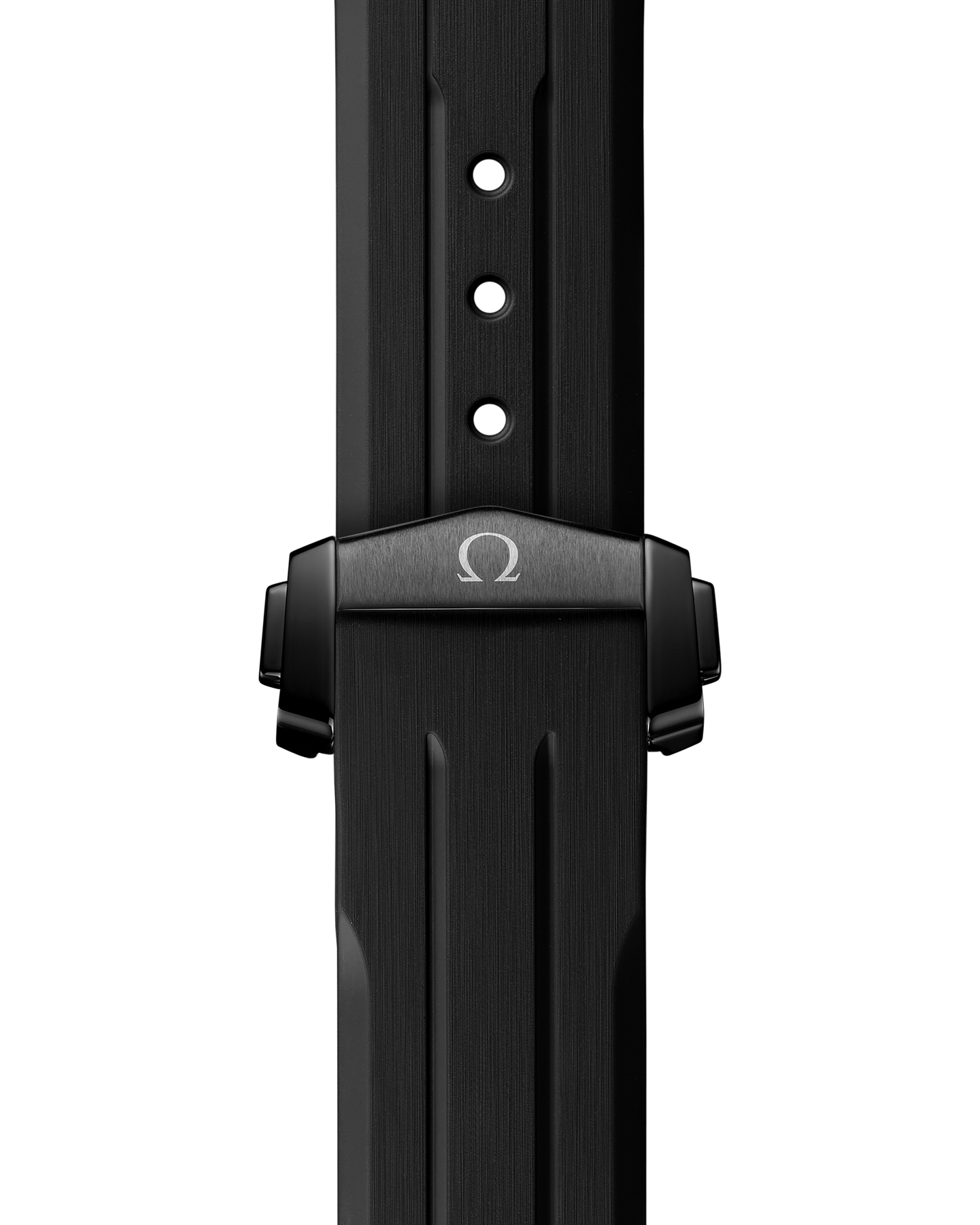 Speedmaster Dark Side of the Moon 44.25 mm, black ceramic on rubber strap