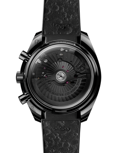 Speedmaster Dark Side of the Moon 44.25 mm, black ceramic on rubber strap