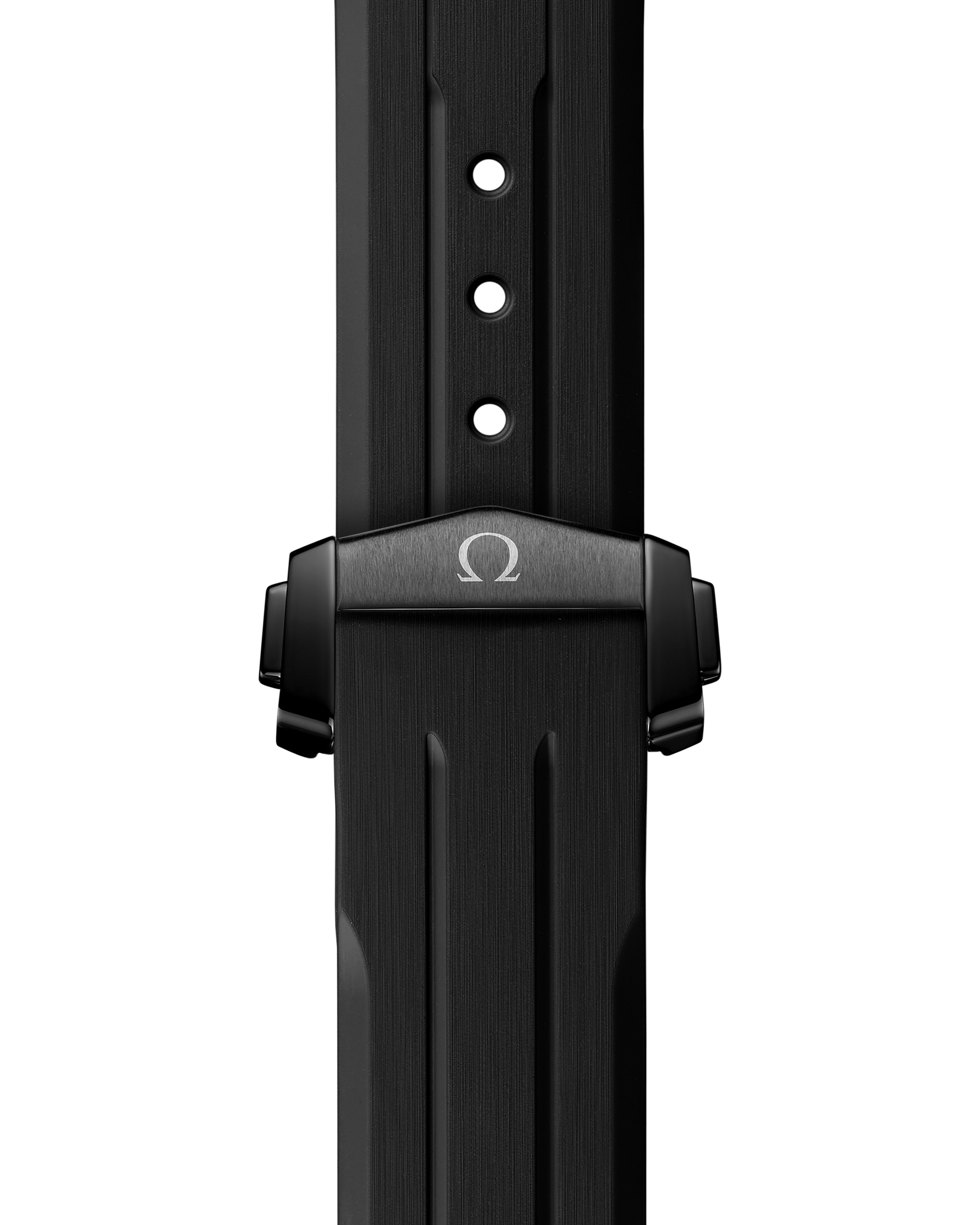 Speedmaster Dark Side of the Moon 44.25 mm, black ceramic on rubber strap