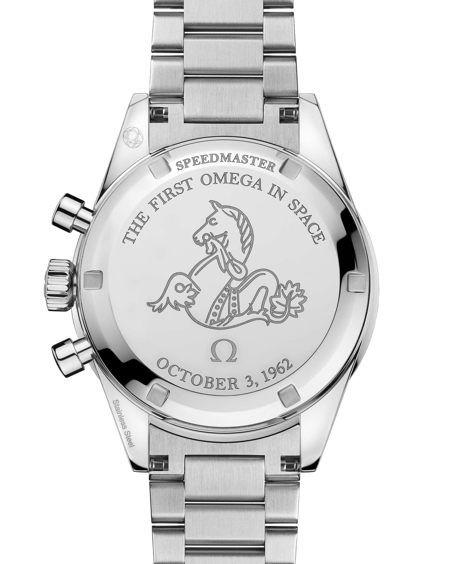 Speedmaster First OMEGA in Space 39.7 mm, steel on steel