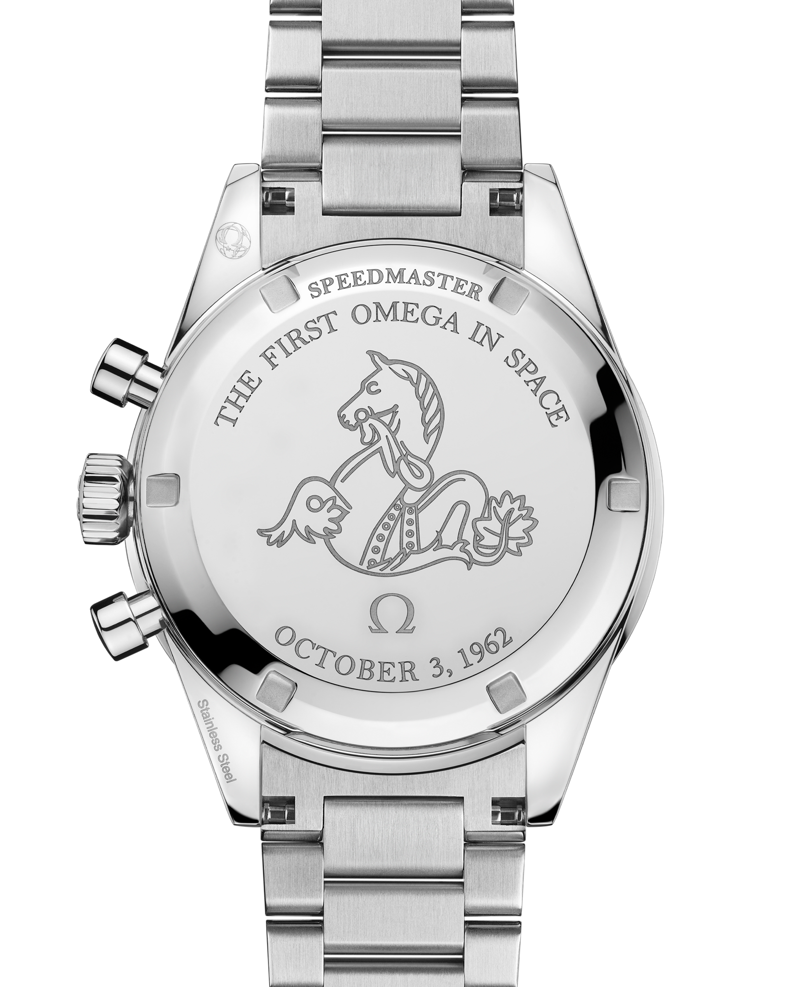 Speedmaster First OMEGA in Space 39.7 mm, steel on steel