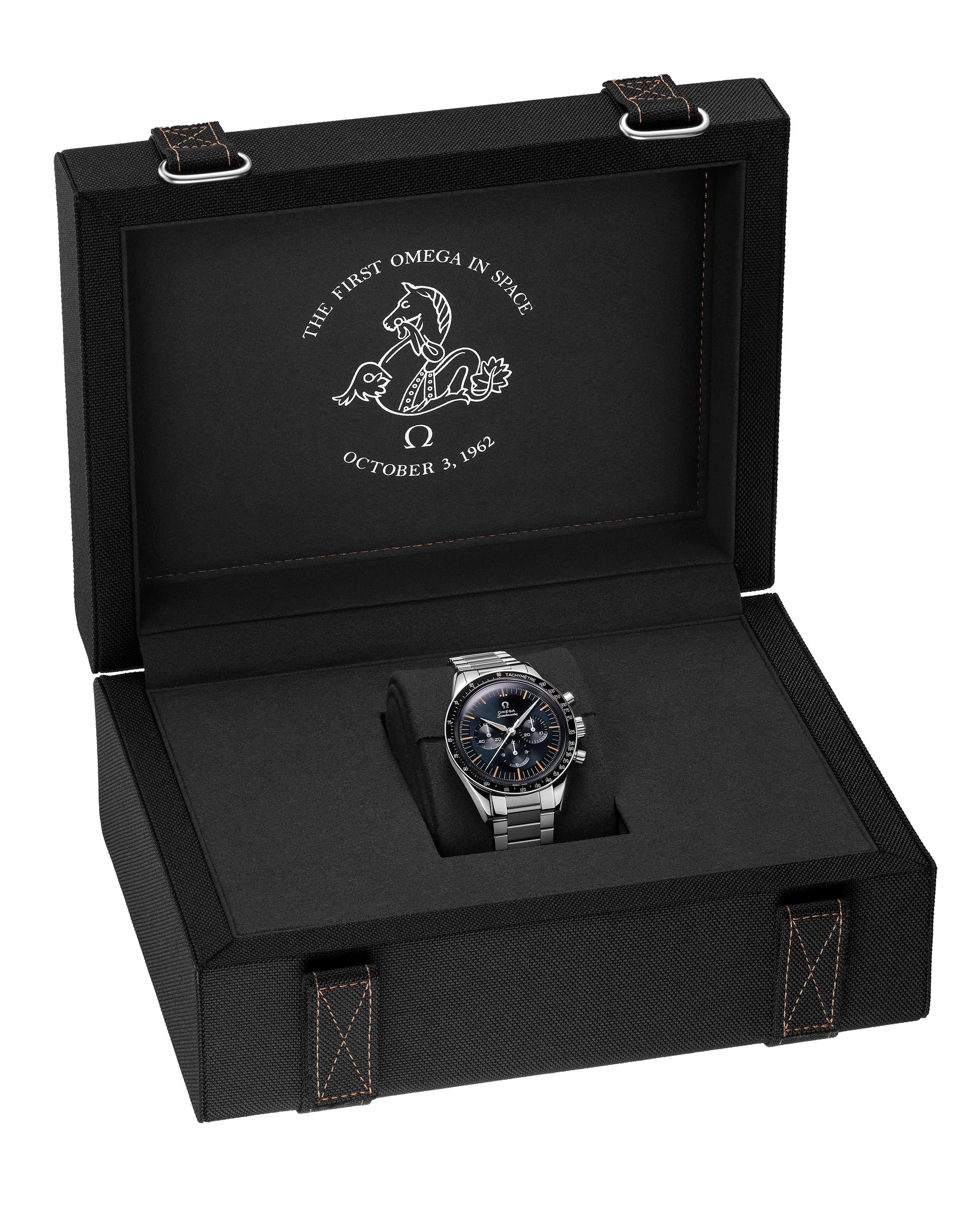 Speedmaster First OMEGA in Space 39.7 mm, steel on steel