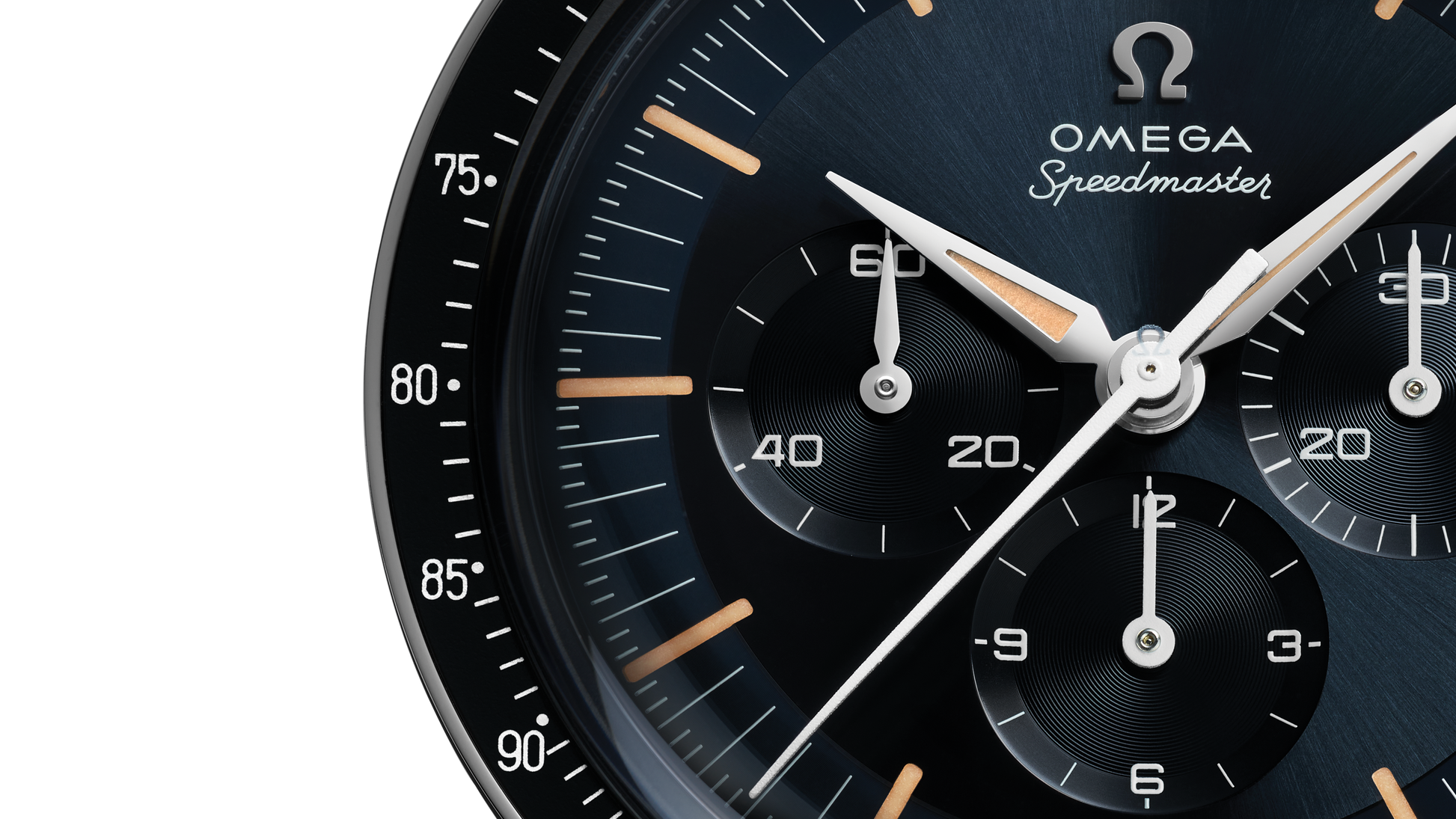 Speedmaster First OMEGA in Space 39.7 mm, steel on leather strap
