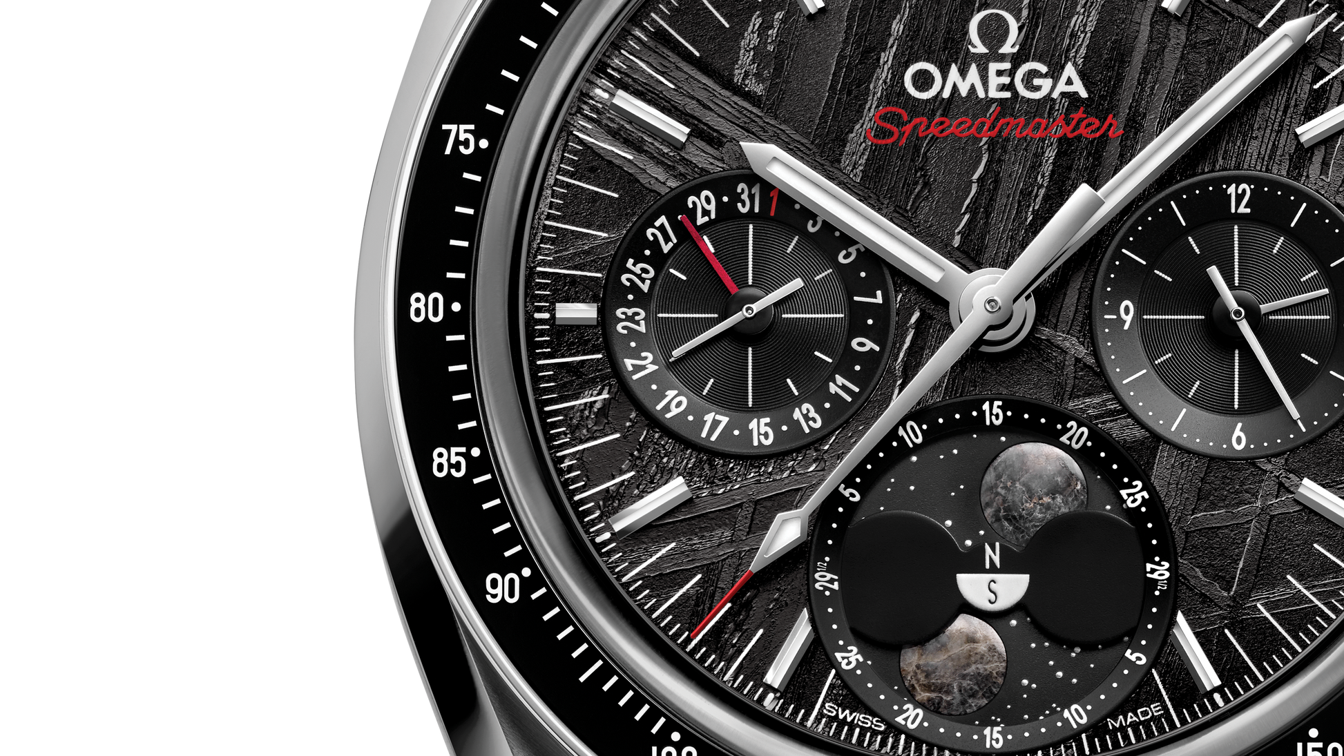 Speedmaster Moonphase 43 mm, steel on steel