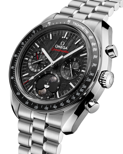 Speedmaster Moonphase 43 mm, steel on steel