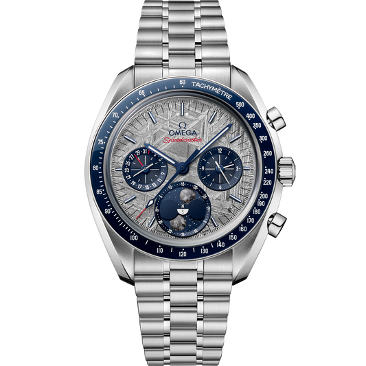 Speedmaster Moonphase 43 mm, steel on steel