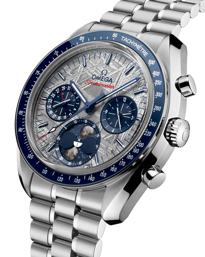 Speedmaster Moonphase 43 mm, steel on steel