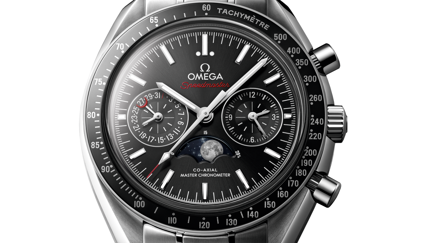 Speedmaster Moonphase 44.25 mm, steel on steel