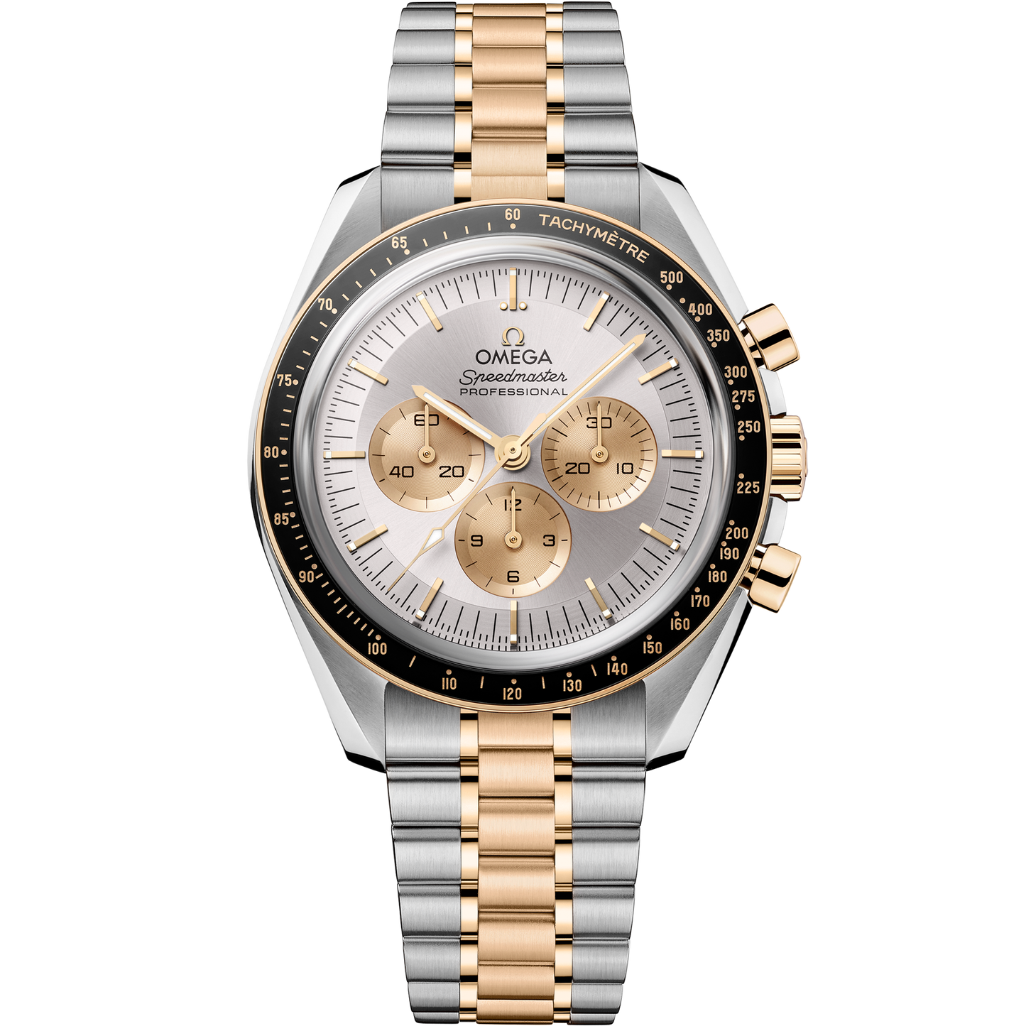 Speedmaster Moonwatch Professional 42 mm, steel ‑ Moonshine™ gold on steel ‑ Moonshine™ gold