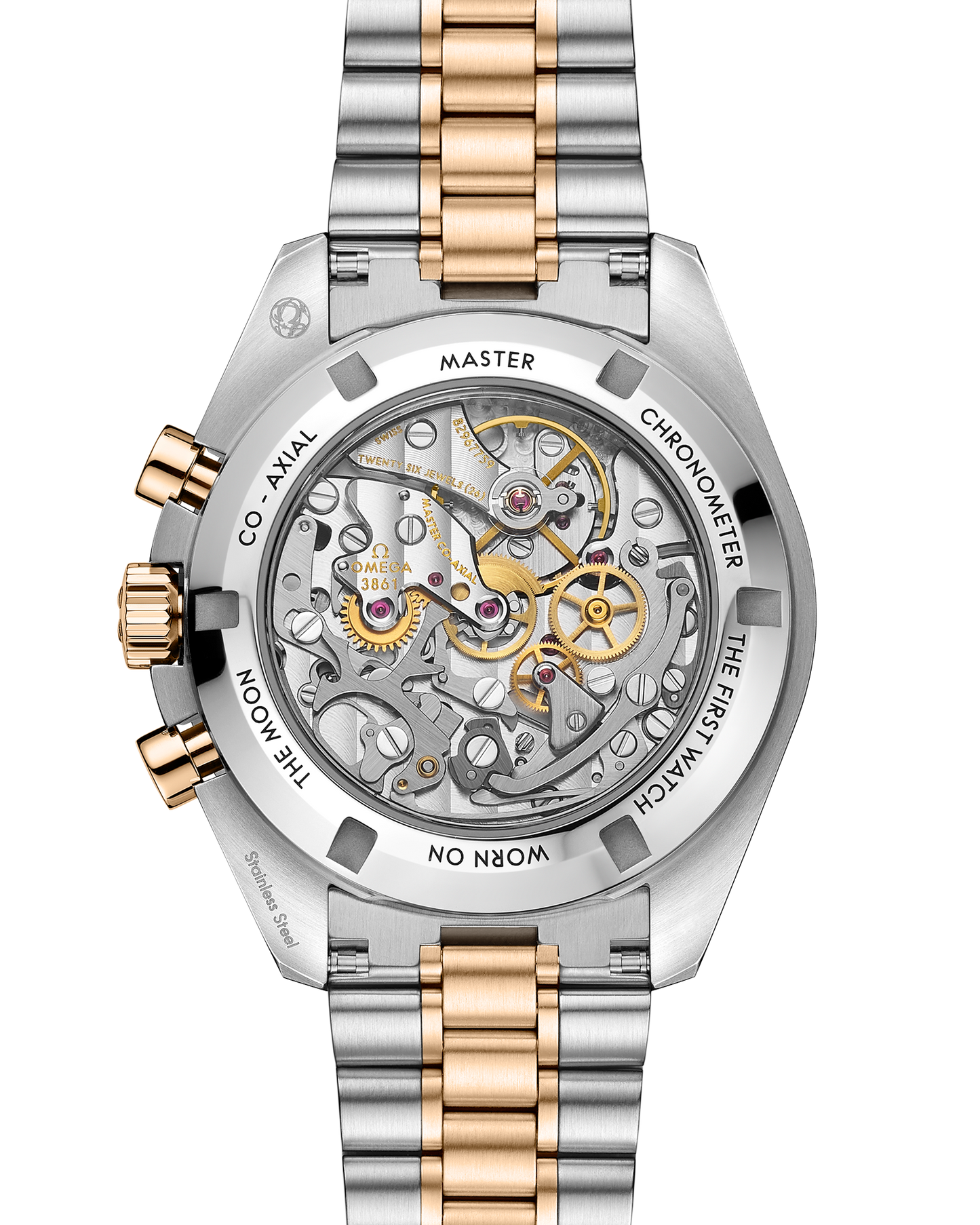 Speedmaster Moonwatch Professional 42 mm, steel ‑ Moonshine™ gold on steel ‑ Moonshine™ gold