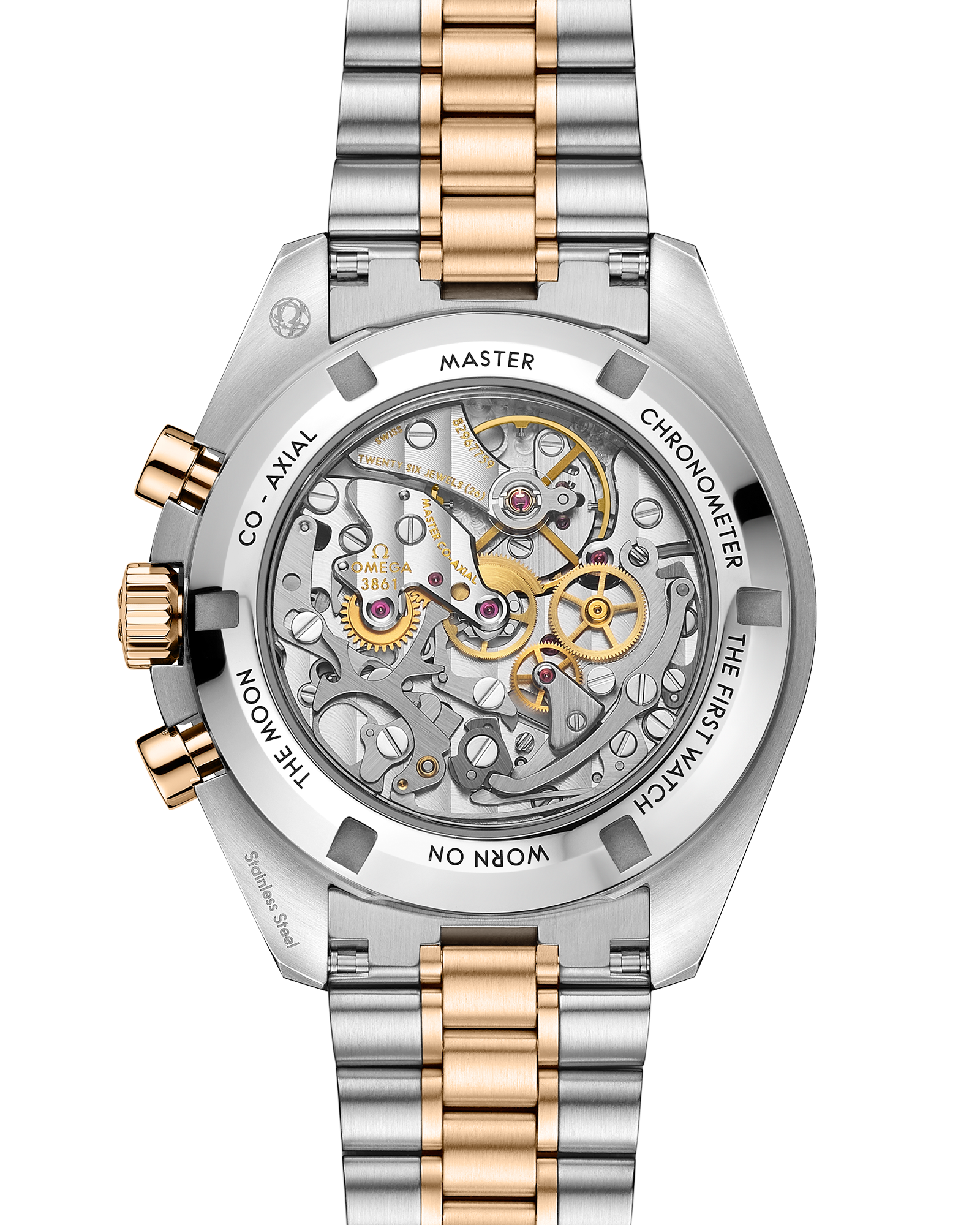 Speedmaster Moonwatch Professional 42 mm, steel ‑ Moonshine™ gold on steel ‑ Moonshine™ gold