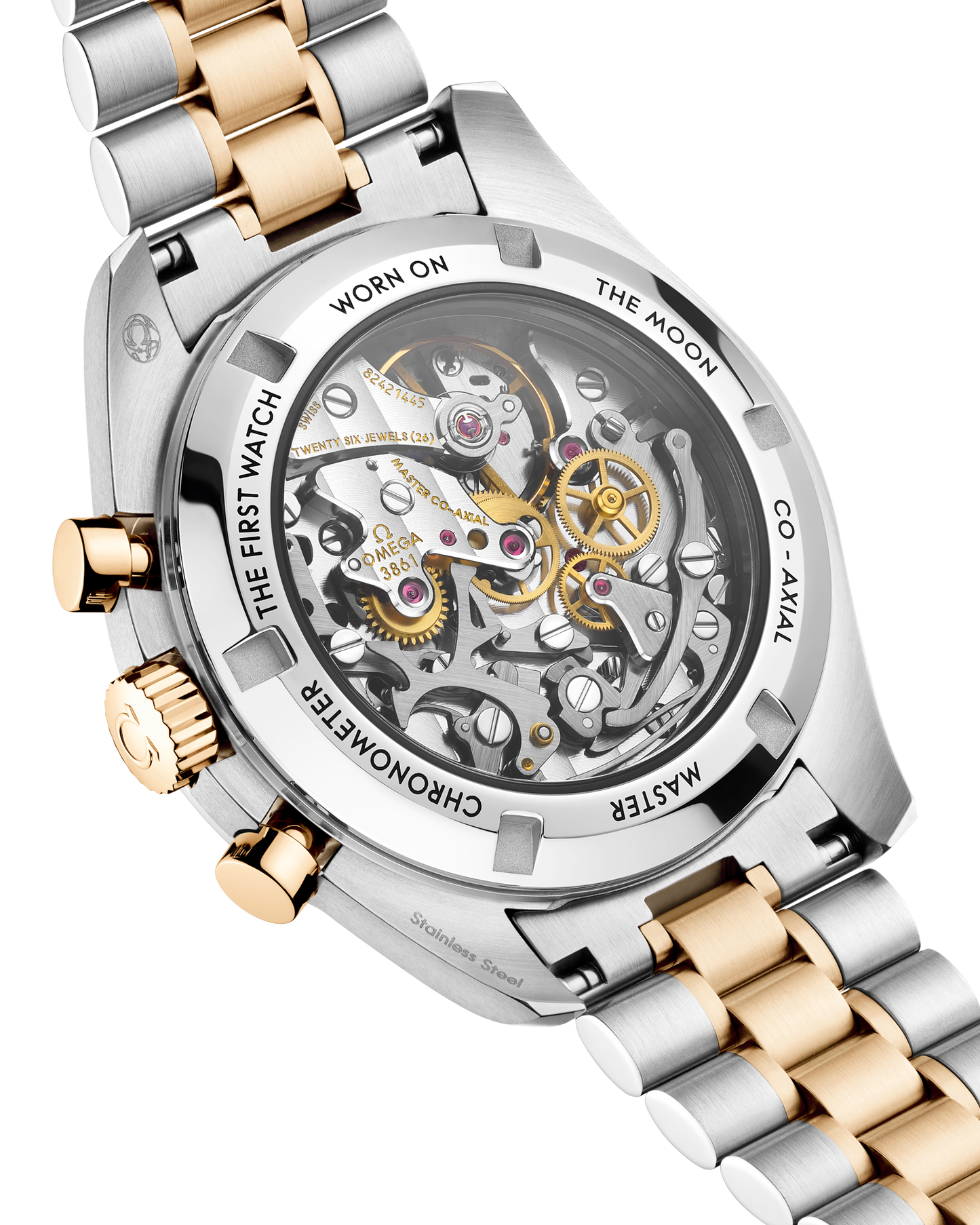 Speedmaster Moonwatch Professional 42 mm, steel ‑ Moonshine™ gold on steel ‑ Moonshine™ gold