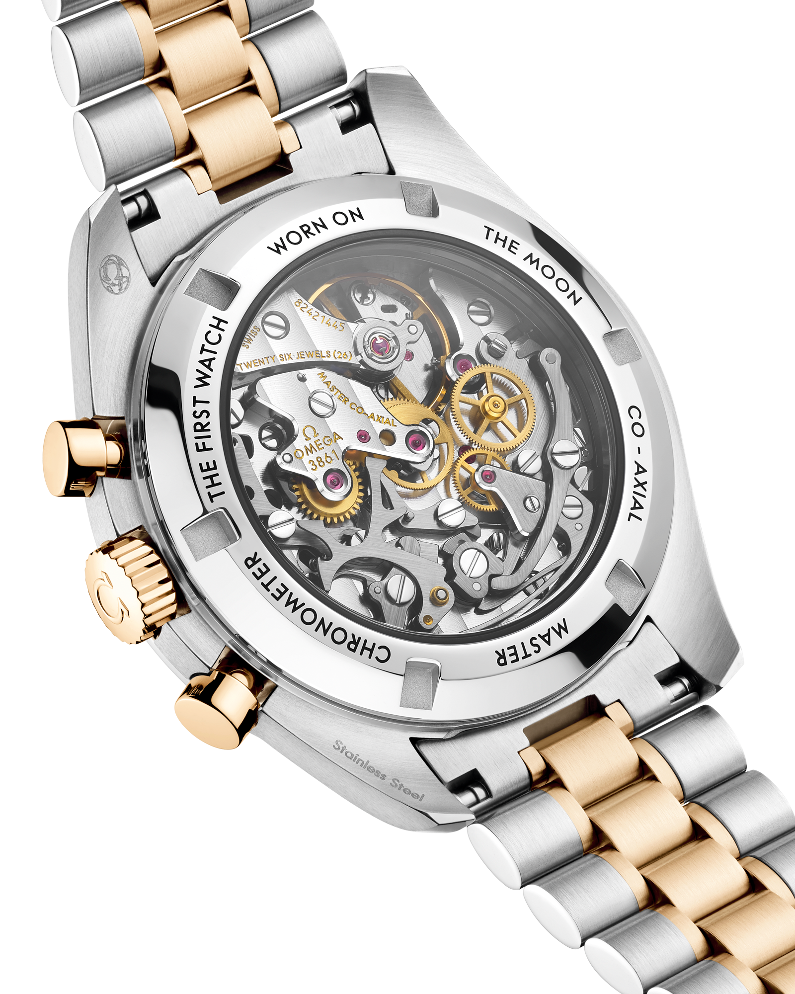 Speedmaster Moonwatch Professional 42 mm, steel ‑ Moonshine™ gold on steel ‑ Moonshine™ gold