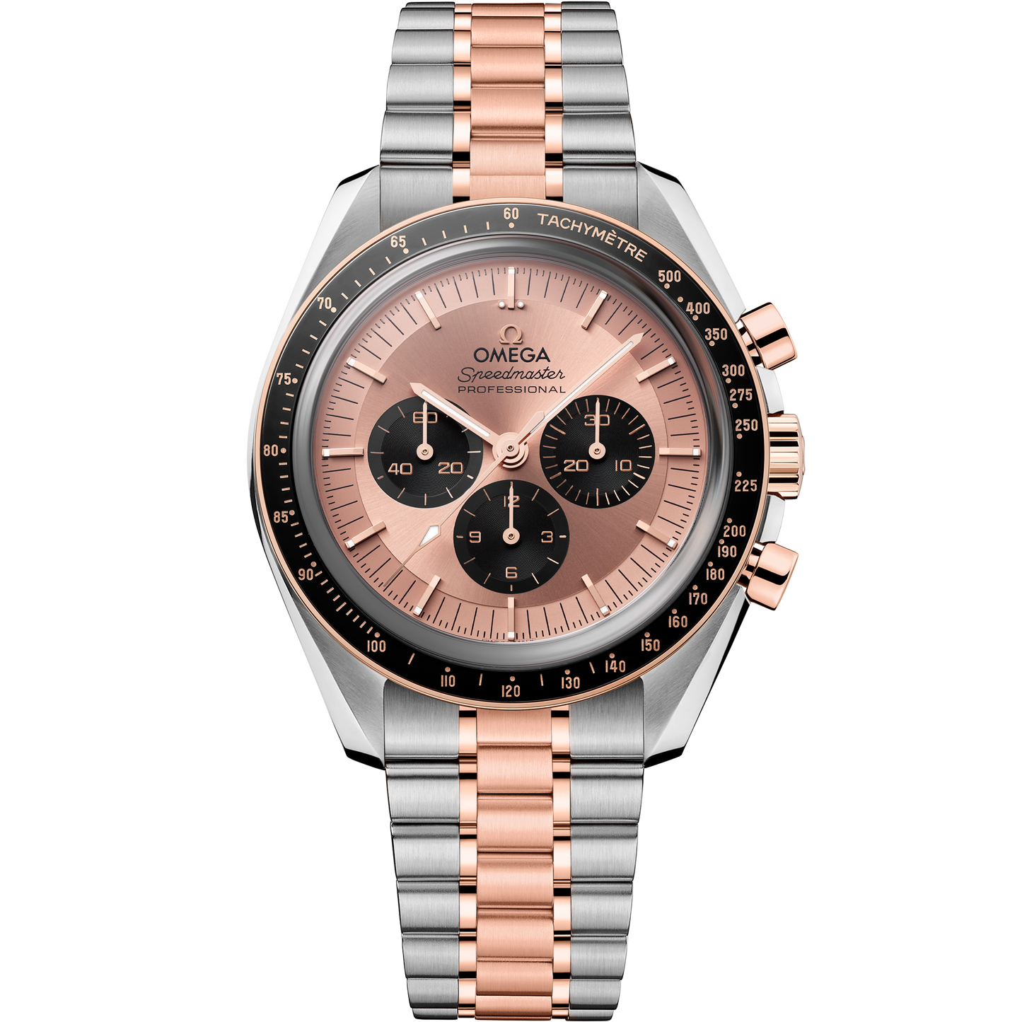 Speedmaster Moonwatch Professional 42 mm, steel ‑ Sedna™ gold on steel ‑ Sedna™ gold