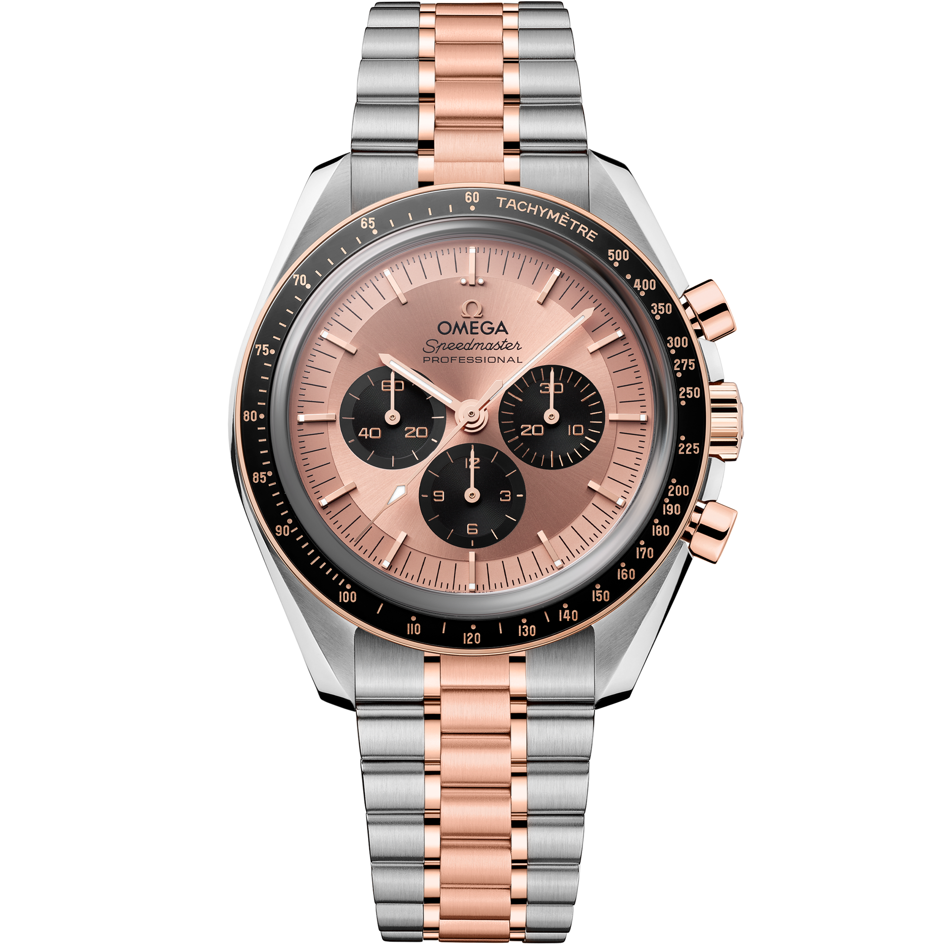 Speedmaster Moonwatch Professional 42 mm, steel ‑ Sedna™ gold on steel ‑ Sedna™ gold