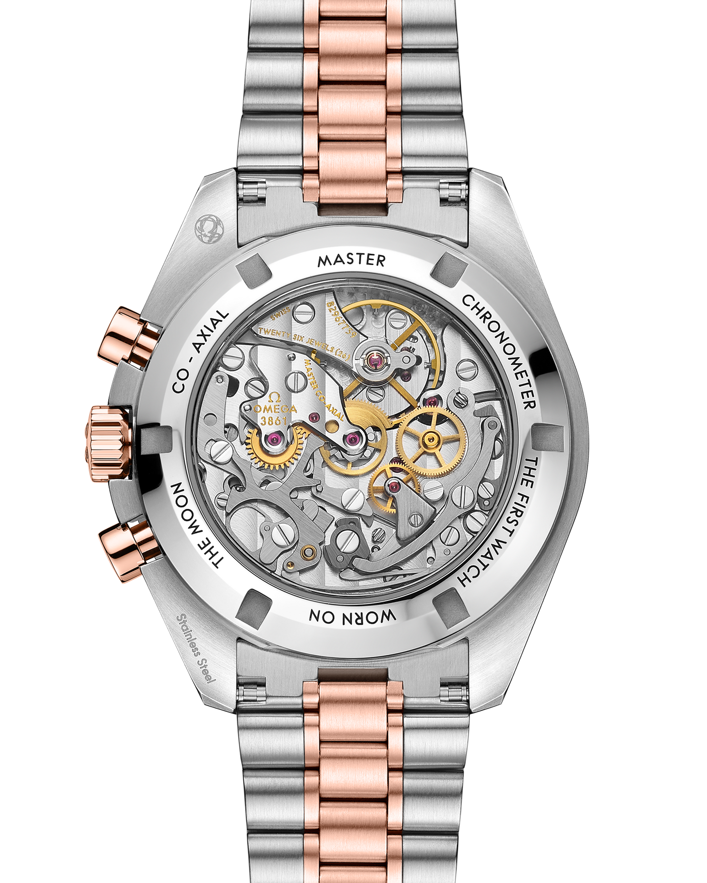 Speedmaster Moonwatch Professional 42 mm, steel ‑ Sedna™ gold on steel ‑ Sedna™ gold